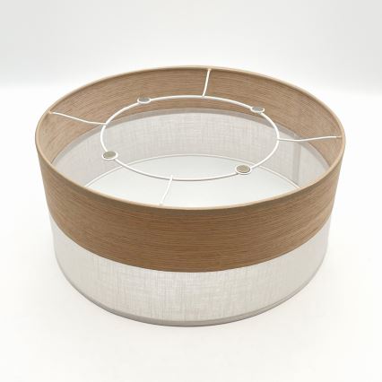 Laevalgusti SIRJA WOOD 1xE27/15W/230V d. 35 cm valge/tamm