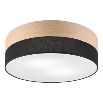Laevalgusti SIRJA WOOD 2xE27/15W/230V d. 45 cm must/tamm