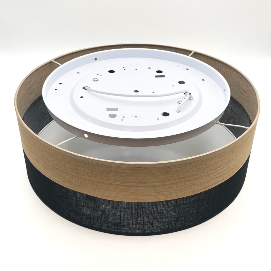 Laevalgusti SIRJA WOOD 2xE27/15W/230V d. 45 cm must/tamm