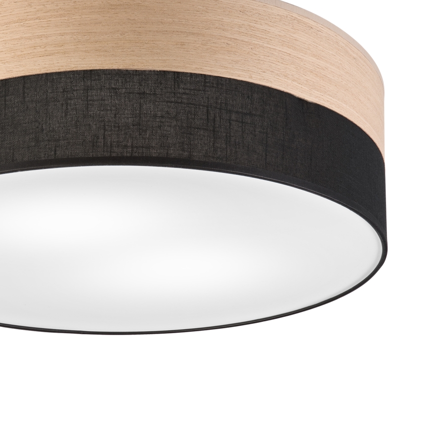 Laevalgusti SIRJA WOOD 2xE27/15W/230V d. 45 cm must/tamm