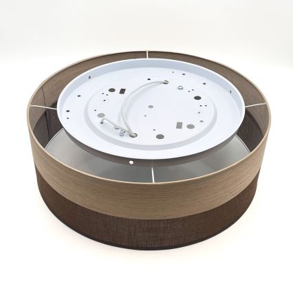 Laevalgusti SIRJA WOOD 2xE27/15W/230V d. 45 cm pruun/tamm