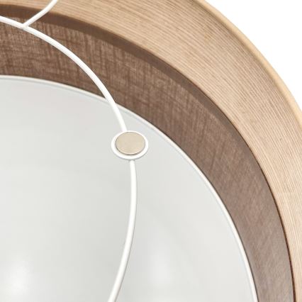 Laevalgusti SIRJA WOOD 2xE27/15W/230V d. 45 cm pruun/tamm
