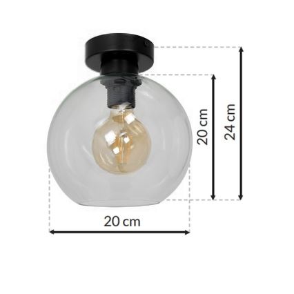 Laevalgusti SOFIA 1xE27/60W/230V läbipaistev