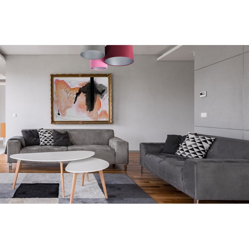Laevalgusti SPACE 3xE27/60W/230V punane/hall/roosa