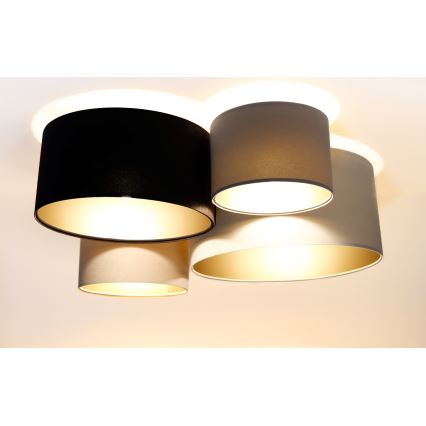 Laevalgusti SPACE 4xE27/60W/230V beež/pruun/kuldne