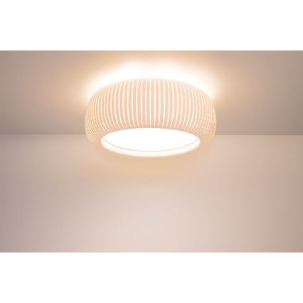 Laevalgusti STRIPES 2xE27/40W/230V läbimõõt 55 cm valge/kreemjas