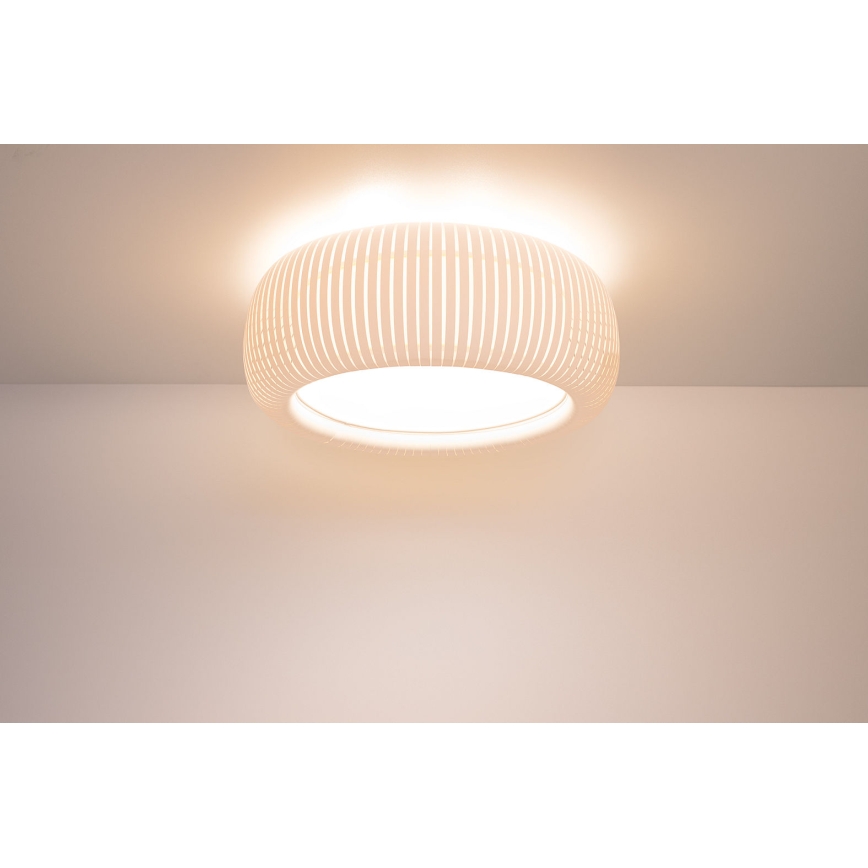 Laevalgusti STRIPES 2xE27/40W/230V läbimõõt 55 cm valge/kreemjas