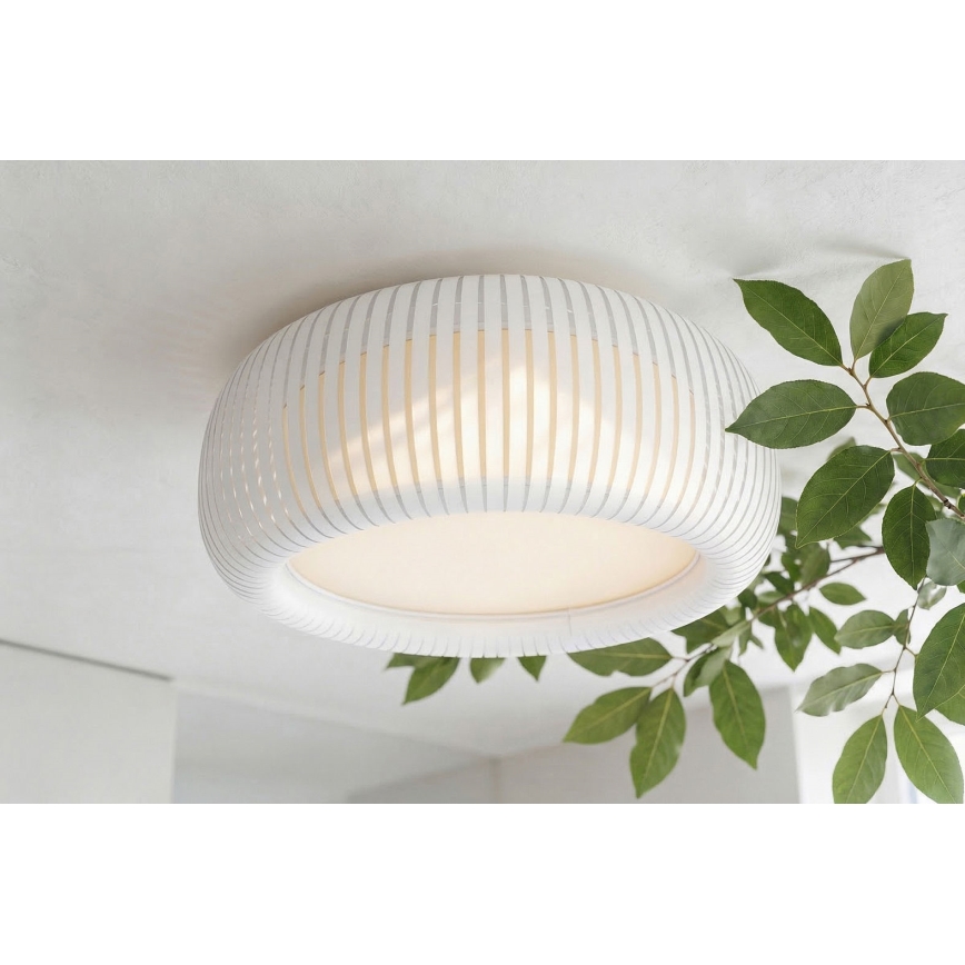 Laevalgusti STRIPES 2xE27/40W/230V läbimõõt 55 cm valge/kreemjas