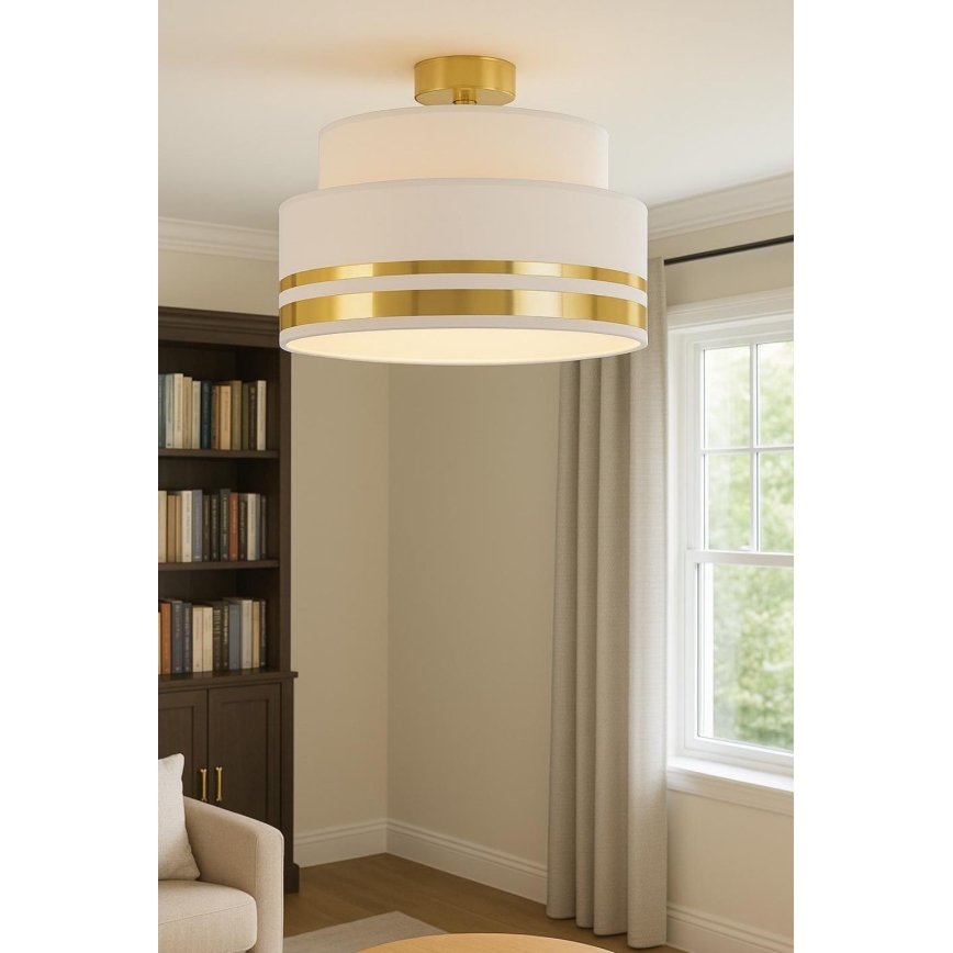 Laevalgusti TAMI 1xE27/60W/230V beež/kuldne