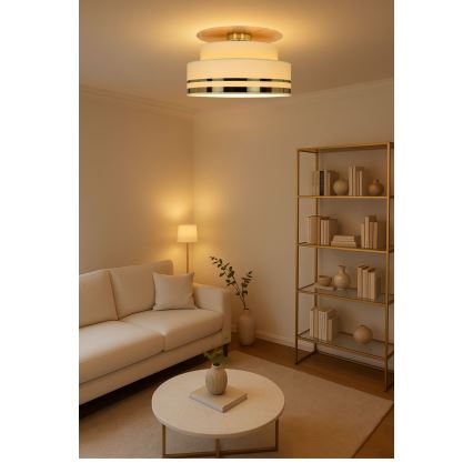 Laevalgusti TAMI 1xE27/60W/230V beež/kuldne