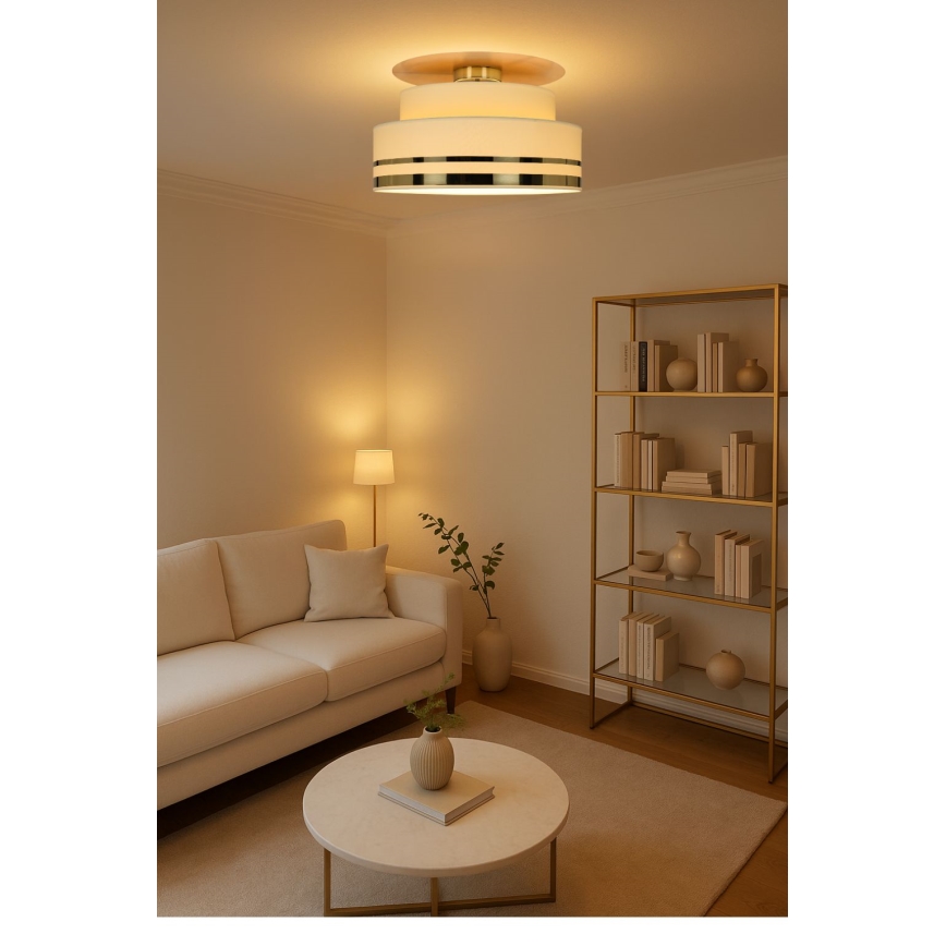 Laevalgusti TAMI 1xE27/60W/230V beež/kuldne