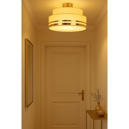 Laevalgusti TAMI 1xE27/60W/230V beež/kuldne