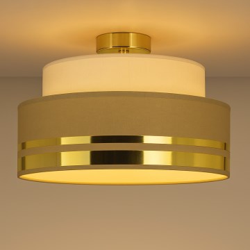 Laevalgusti TAMI 1xE27/60W/230V d. 40 cm beež/pruun/kuldne