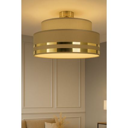 Laevalgusti TAMI 1xE27/60W/230V d. 40 cm pruun/kuldne