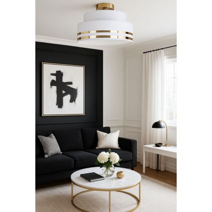 Laevalgusti TAMI 1xE27/60W/230V d. 40 cm valge/kuldne