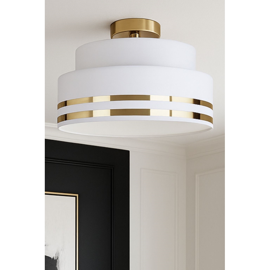 Laevalgusti TAMI 1xE27/60W/230V d. 40 cm valge/kuldne