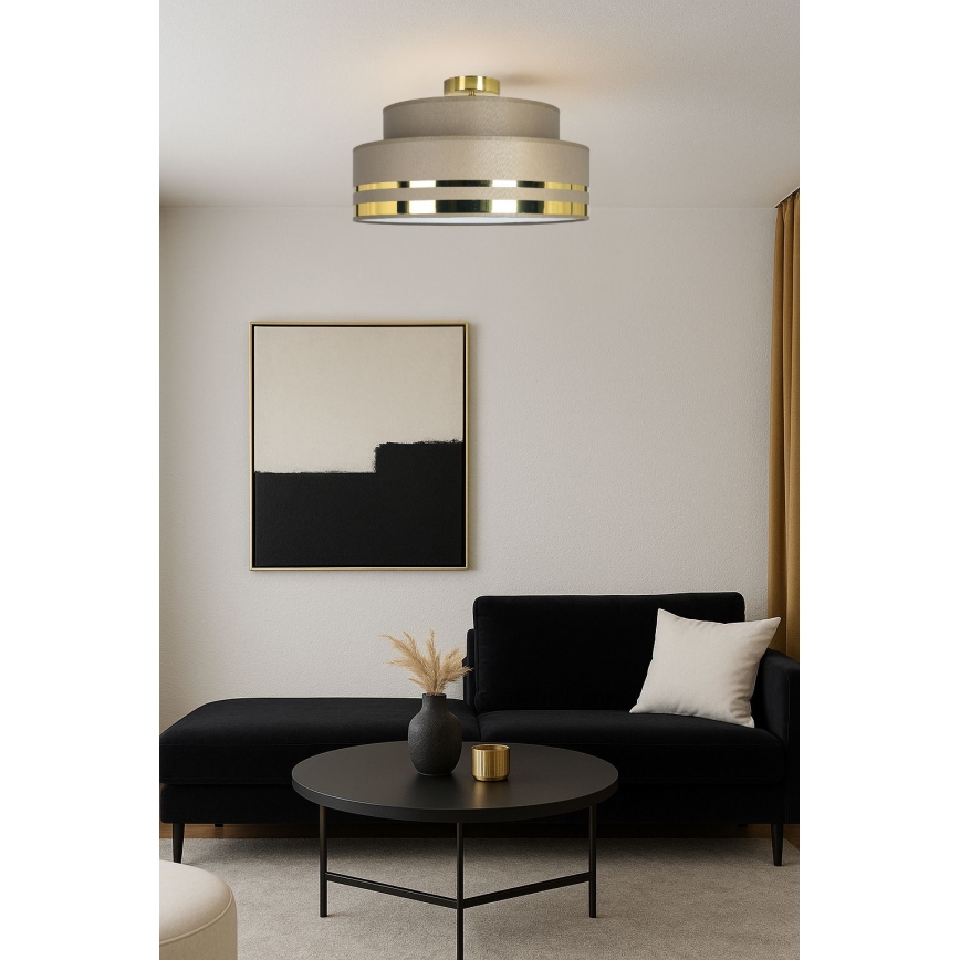 Laevalgusti TAMI 1xE27/60W/230V pruun/kuldne