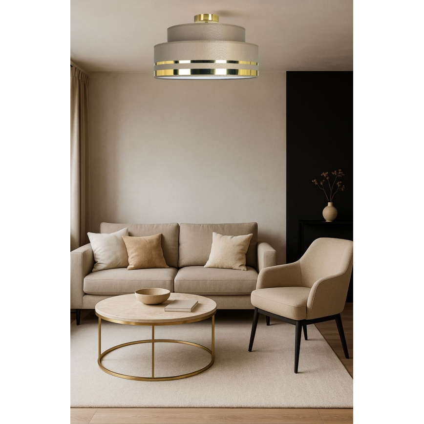Laevalgusti TAMI 1xE27/60W/230V pruun/kuldne
