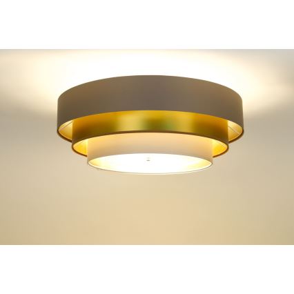 Laevalgusti TRINITI 2xE27/60W/230V pruun/kuldne/beež