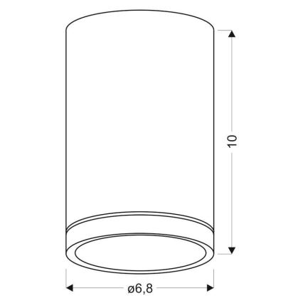 Laevalgusti TUBA GU10/15W/230V