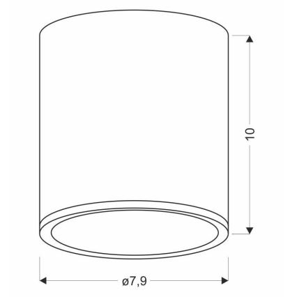 Laevalgusti TUBA GU10/15W/230V