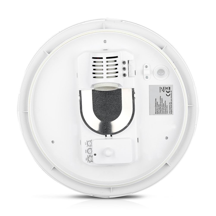 Laevalgusti vannituppa anduriga 1xE27/60W/230V IP44 ø 29,6 cm