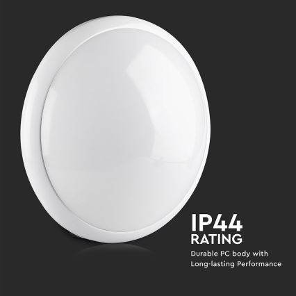 Laevalgusti vannituppa anduriga 1xE27/60W/230V IP44 ø 29,6 cm