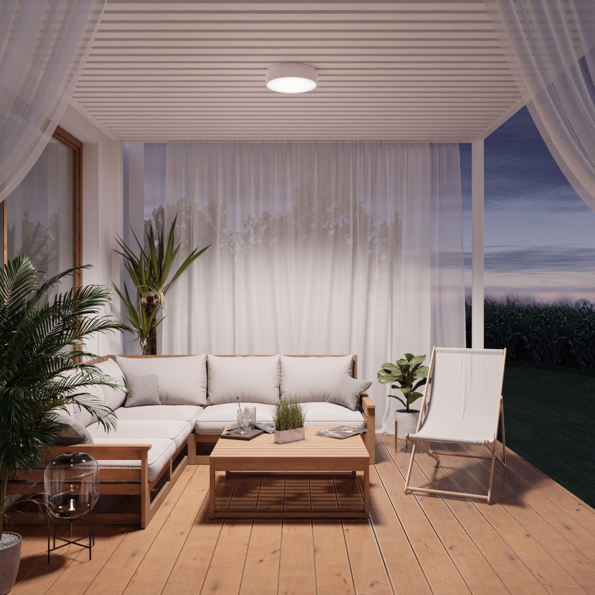 Laevalgusti vannituppa koos anduriga CLEO 2xE27/24W/230V d. 30 cm valge IP54