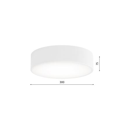 Laevalgusti vannituppa koos anduriga CLEO 2xE27/24W/230V d. 30 cm valge IP54