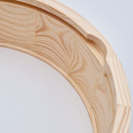 Laevalgusti vannituppa NATURAL 3xE27/15W/230V IP54 mänd ø 37 cm - FSC sertifitseeritud