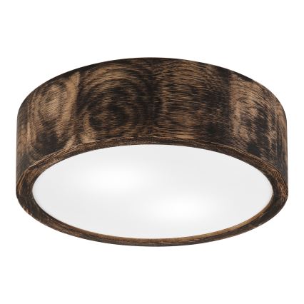 Laevalgusti vannituppa OAK SMOKY 2xE27/15W/230V IP54 ø 27,5 cm tamm/pruun
