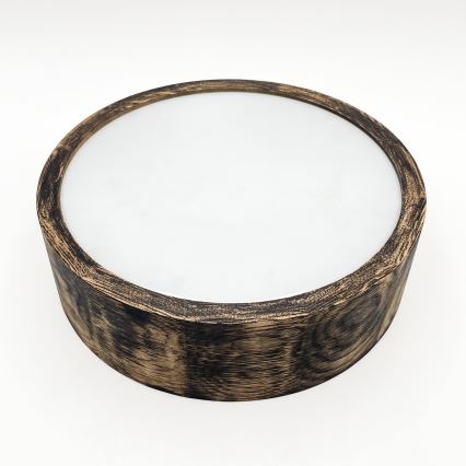 Laevalgusti vannituppa OAK SMOKY 2xE27/15W/230V IP54 ø 27,5 cm tamm/pruun