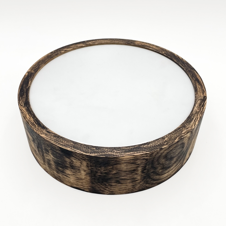 Laevalgusti vannituppa OAK SMOKY 2xE27/15W/230V IP54 ø 27,5 cm tamm/pruun