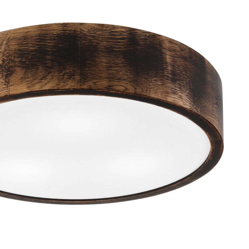 Laevalgusti vannituppa OAK SMOKY 3xE27/15W/230V IP54 ø 37,5 cm tamm/pruun