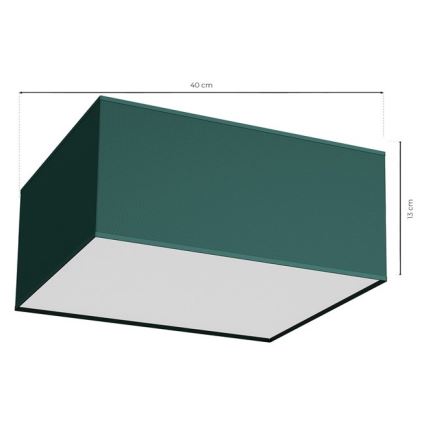 Laevalgusti VERDE 2xE27/60W/230V 40x40 cm roheline