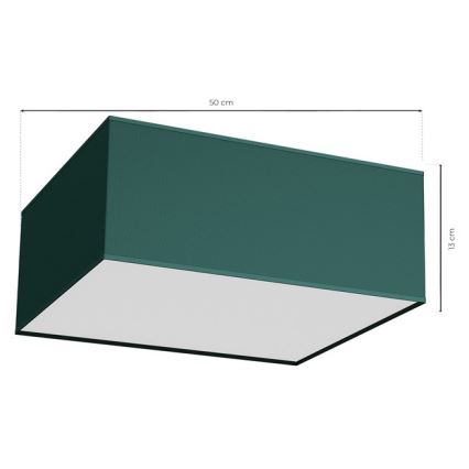 Laevalgusti VERDE 3xE27/60W/230V 50x50 cm roheline