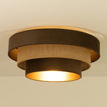 Laevalgusti WENTA 1xE27/60W/230V läbimõõt 50 cm pruun/juut