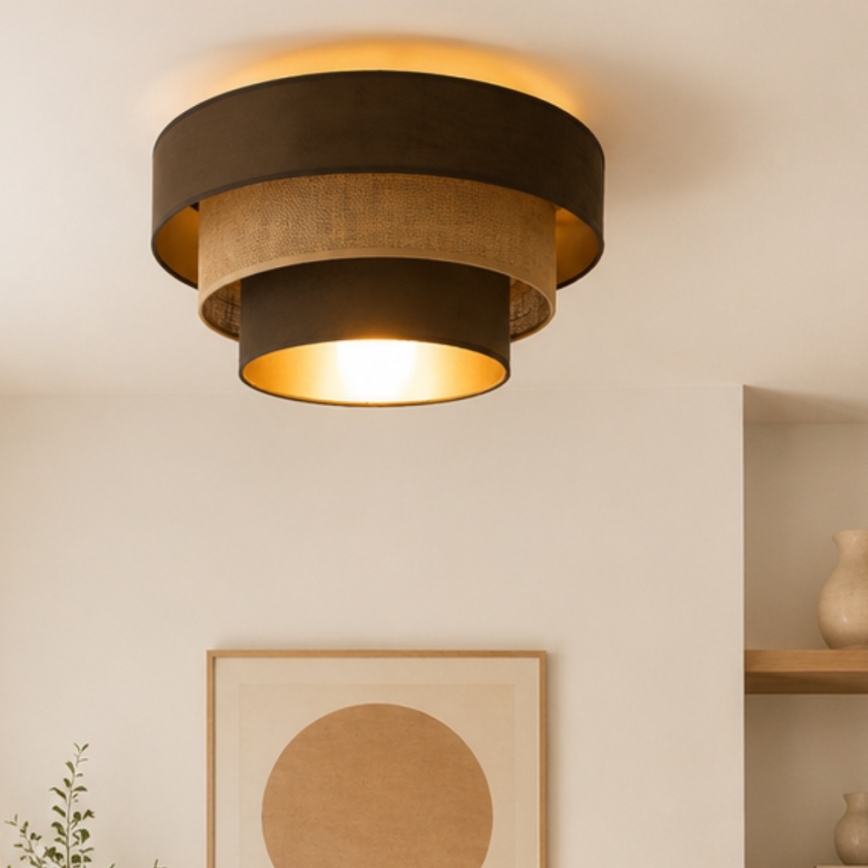 Laevalgusti WENTA 1xE27/60W/230V läbimõõt 50 cm pruun/juut