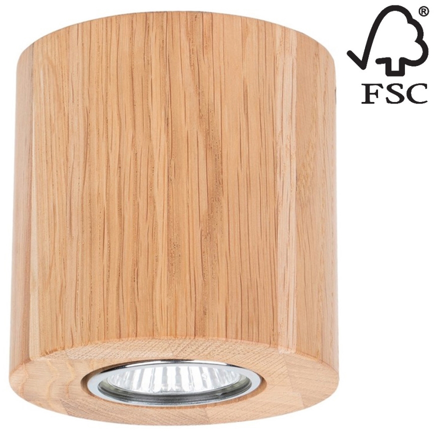 Laevalgusti WOODDREAM 1xGU10/6W/230V tamm - FSC sertifitseeritud