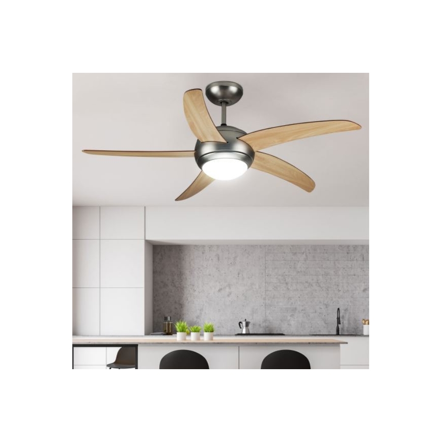 Laeventilaator 2xE27/20W/230V d. 132 cm + kaugjuhtimispult