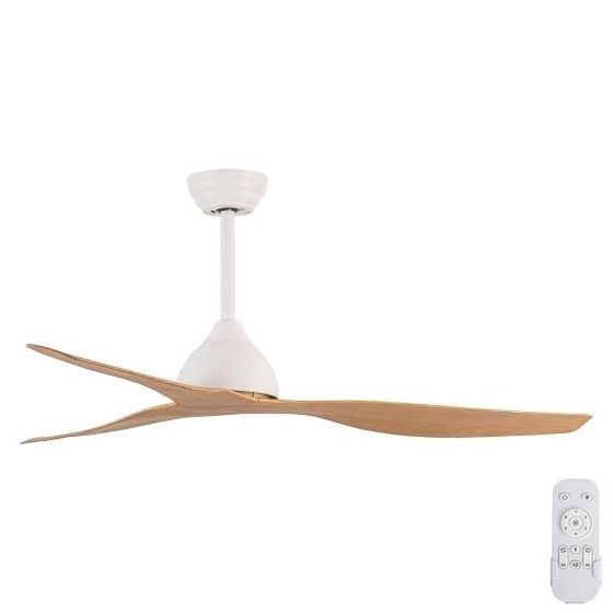 Laeventilaator d. 132 cm beež/valge + kaugjuhtimispult