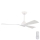 Laeventilaator vannituppa d. 132 cm IP44 valge + pult