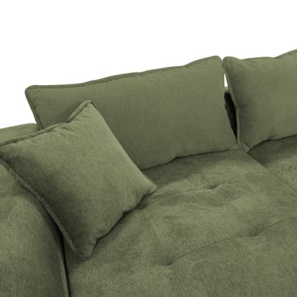 LAGOA vasakpoolne L-kujuline lahtikäiv nurgadiivan hoiukastiga, roheline