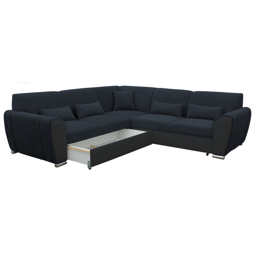 Lahtikäiv L-kujuline nurgadiivan hoiuruumiga VISEU vasakpoolne antratsiit/must