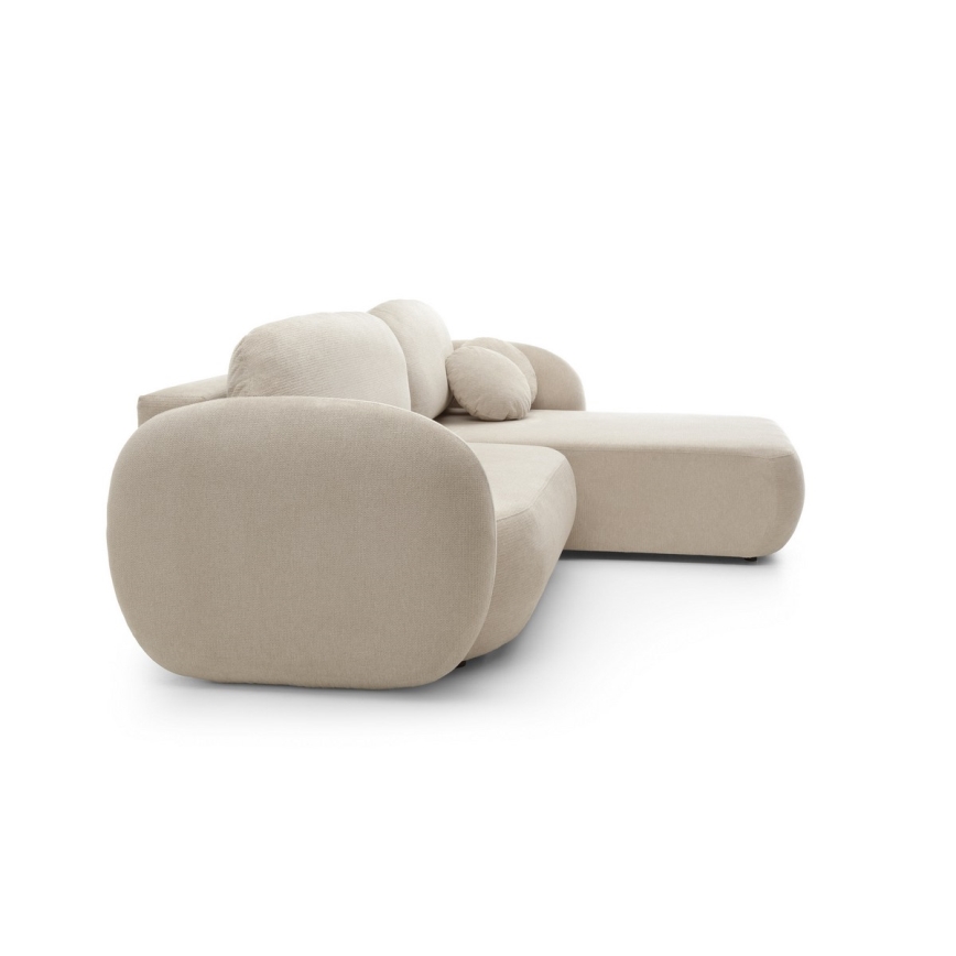 Lahtikäiv nurgadiivan hoiuruumiga L-kujuline OLBIA, parempoolne, beež