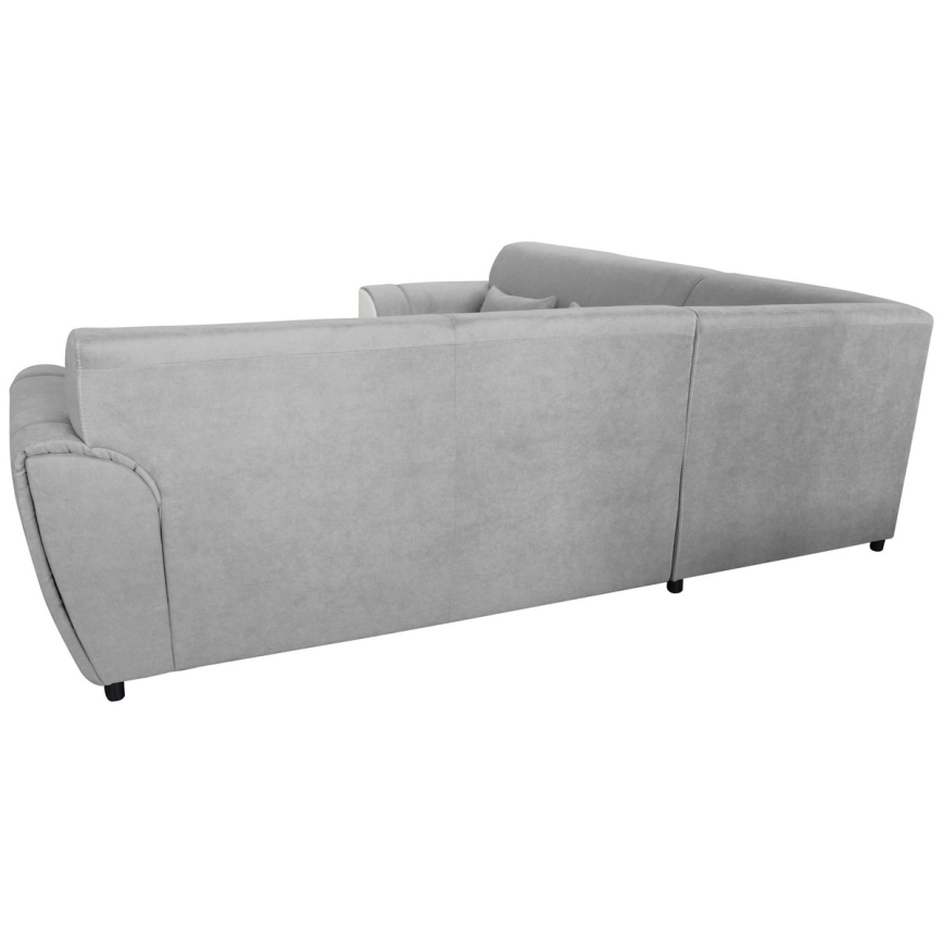 Lahtikäiv parempoolne L-kujuline nurgadiivan VISEU hoiuruumiga, hall/valge