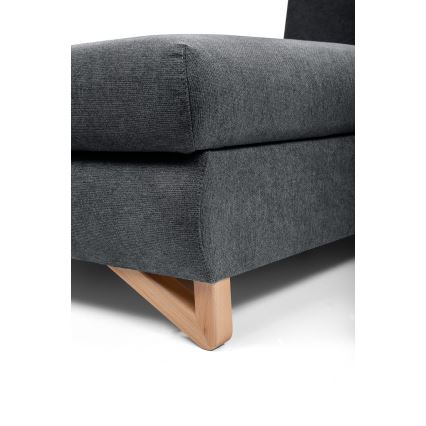 Lahtikäiv polsterdatud L-kujuline nurgadiivan AVESTA, panipaigaga, vasakpoolne, antratsiit