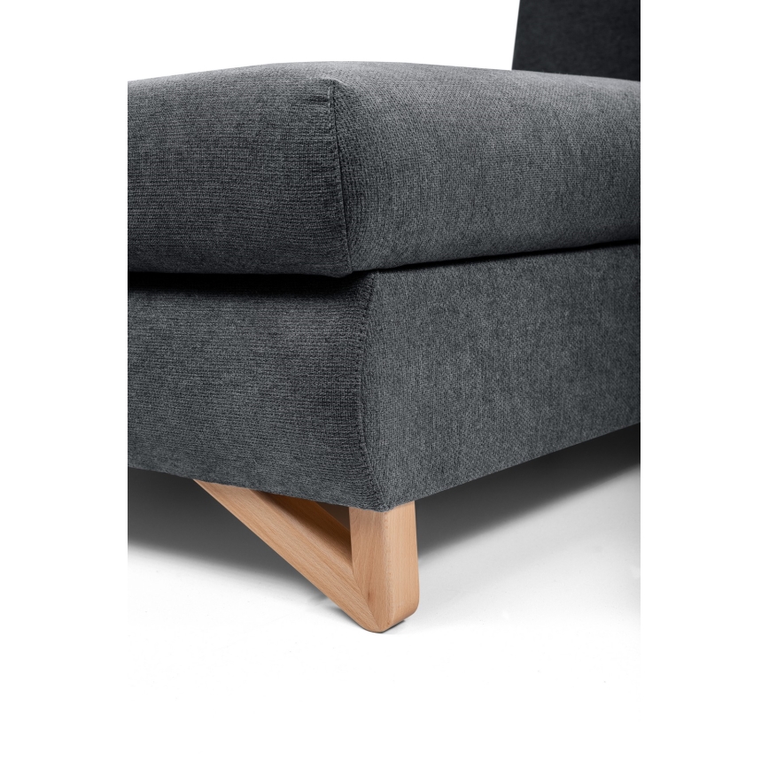 Lahtikäiv polsterdatud L-kujuline nurgadiivan AVESTA, panipaigaga, vasakpoolne, antratsiit