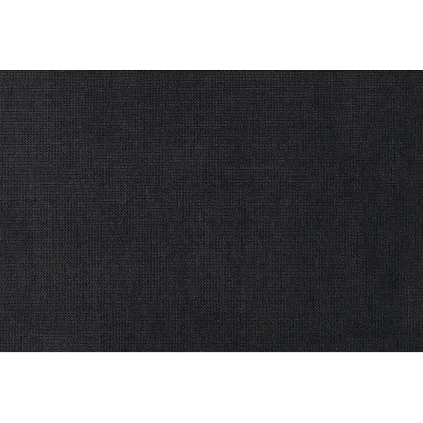 Laiendatav diivan hoiukastiga ja tumbaga PALERMO must vasakpoolne