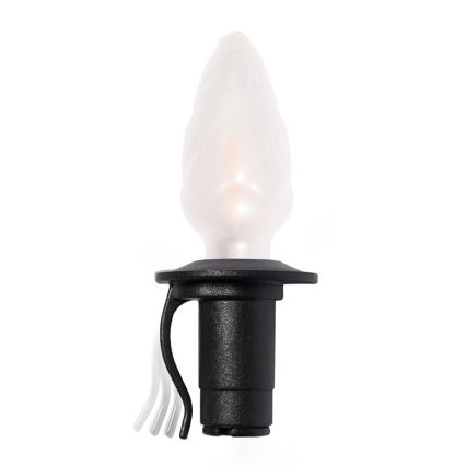 Laiendatav LED-välisvalguskett CONE FILAMENT 20xE10, 14 m, värviline/soe valge, IP44, Valmistatud EL-is